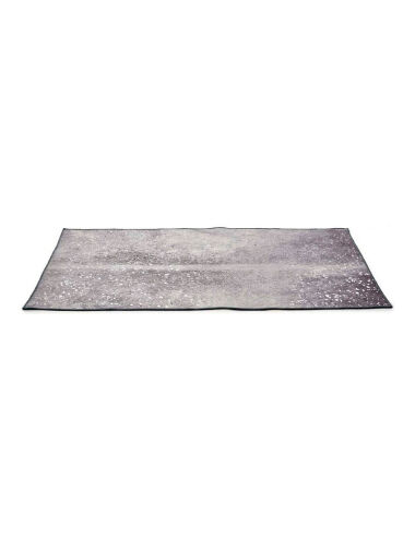 Tapis Gris Blanc Polyester...