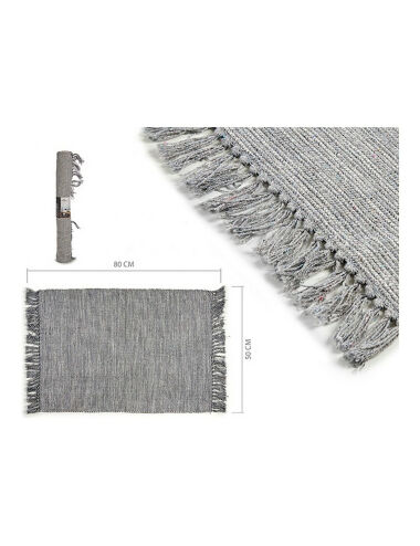 Tapis Gris Coton (50 x 1 x...