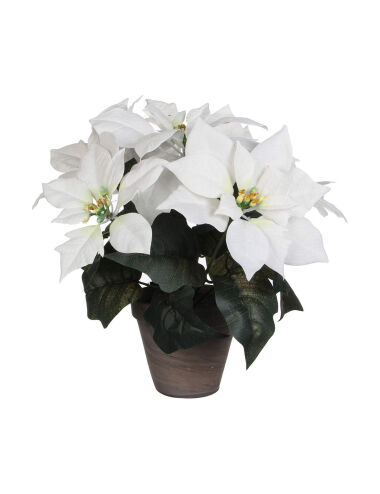 Plante décorative Blanc PVC...