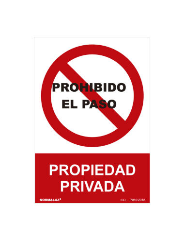 Panneau Normaluz Prohibido...