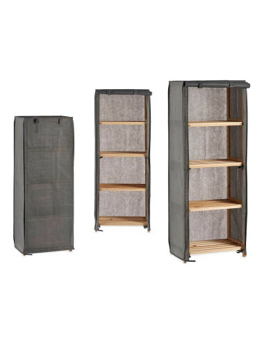 Étagère Gris Bois Tissu (30...