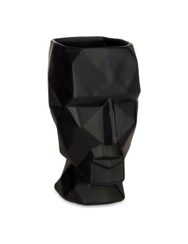 Vase Visage 3D Noir...