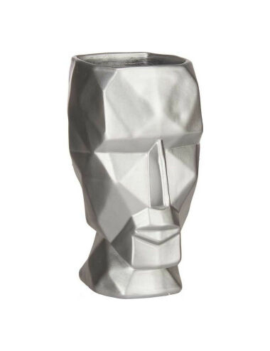 Vase Visage 3D Argenté...