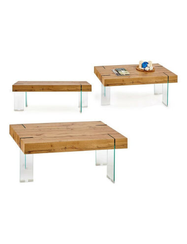 Table Basse Bois verre (60...