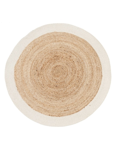 Tapis Naturel Blanc Jute...