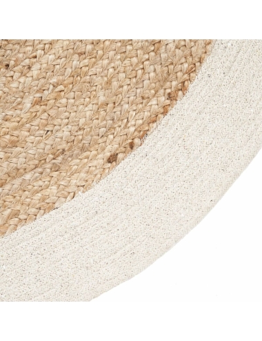 Tapis Naturel Blanc Jute...